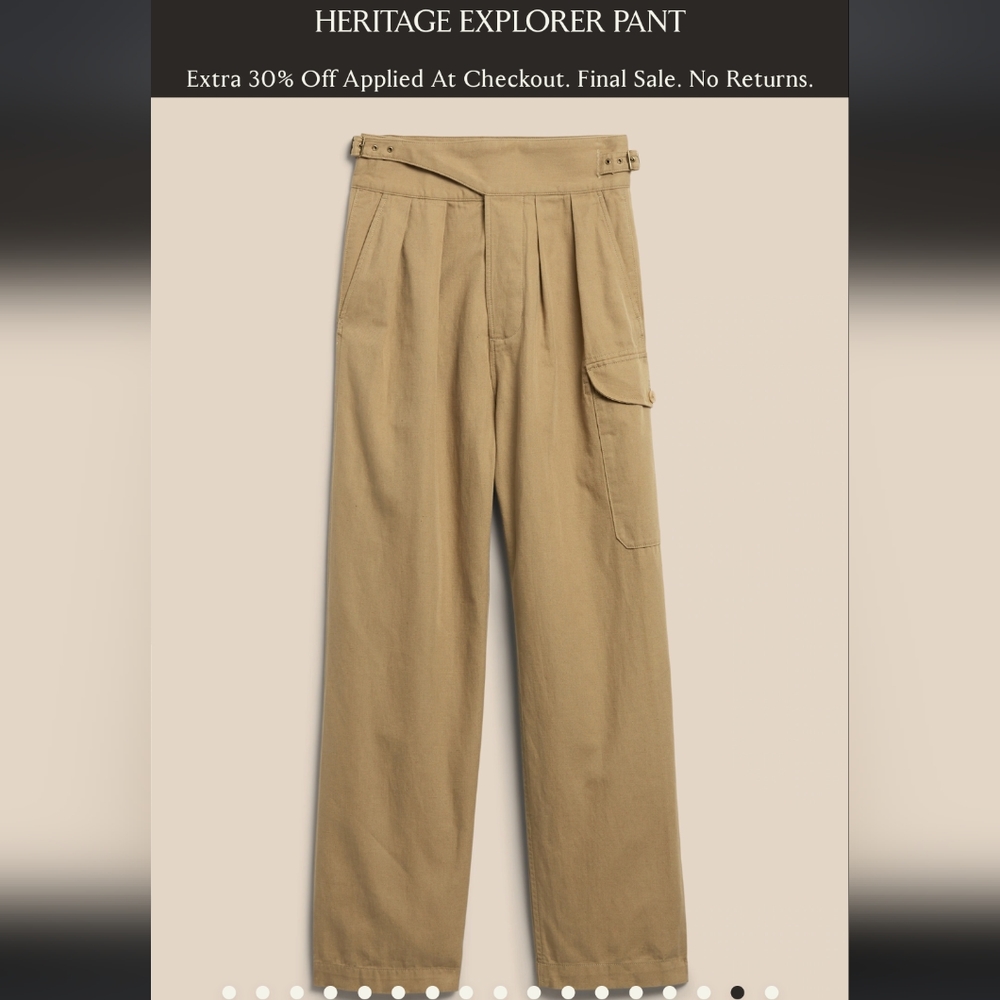 NWT Banana Republic Heritage Explorer Pant, size 8 regular